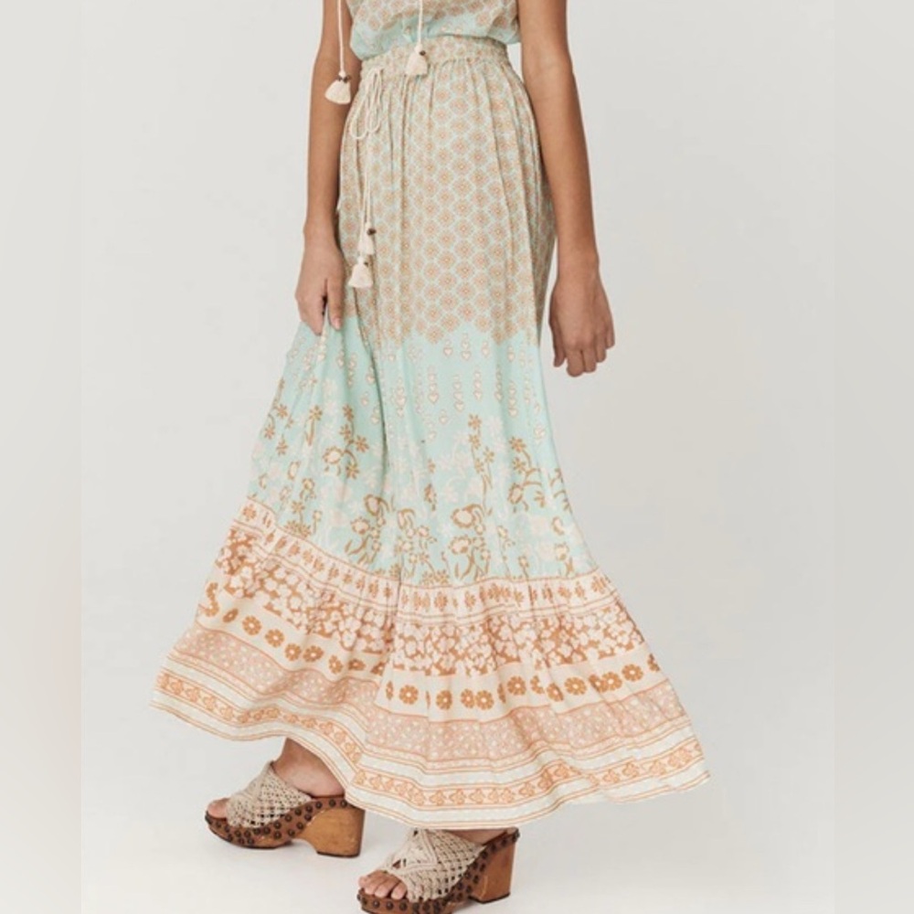 Spell & the gypsy collective Sweet Nothings Maxi Skirt Peppermint NWT